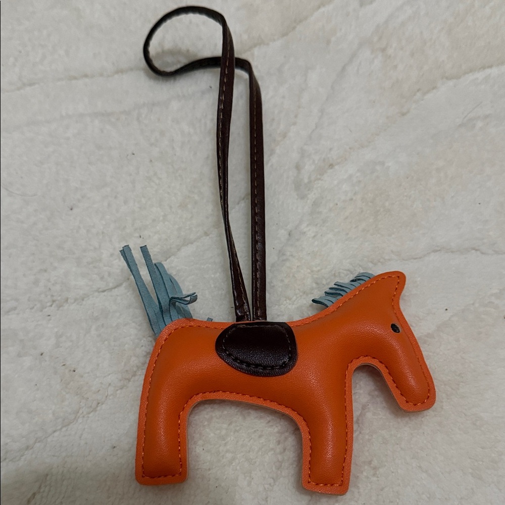 Orange and Brown Horse Key Holder